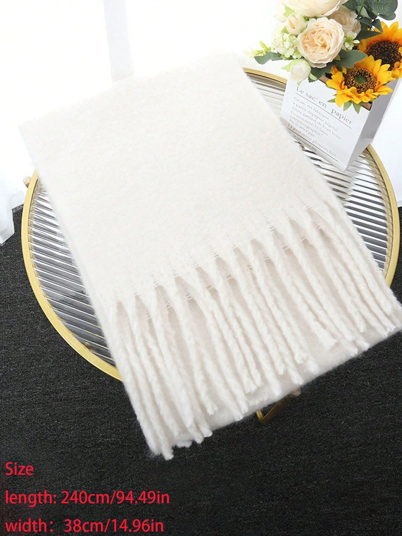 1pc Solid Color Scarf - Image 2