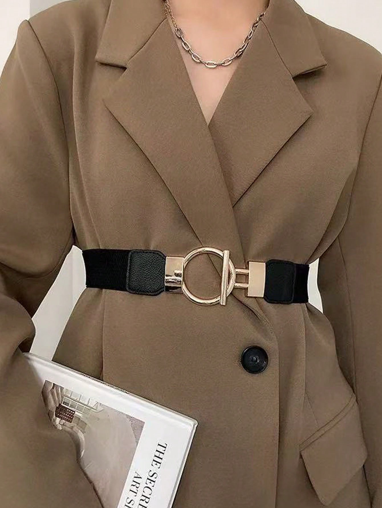 1pc Women's Stretchy Waist Belt For Dress