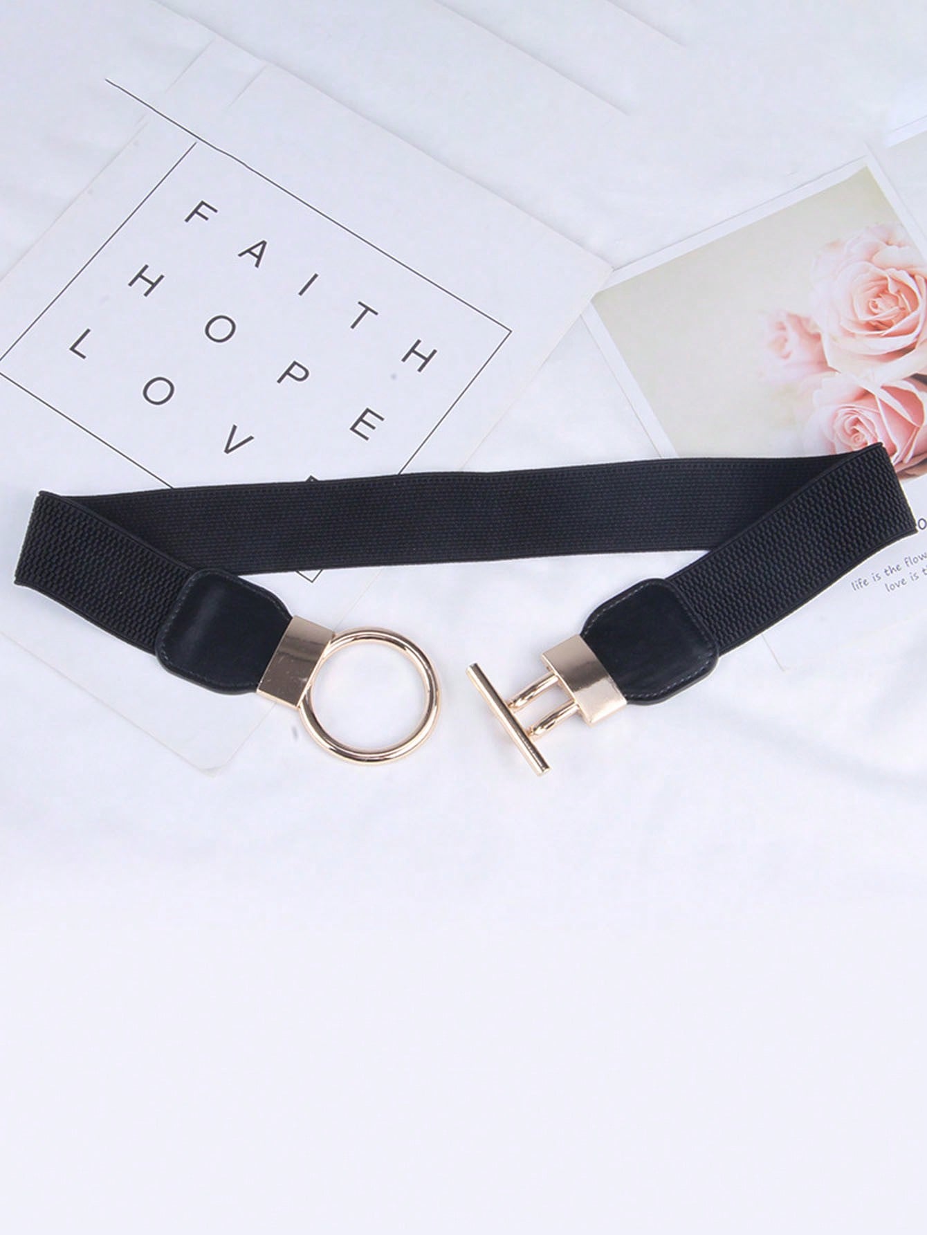 1pc Women's Stretchy Waist Belt For Dress - Image 3