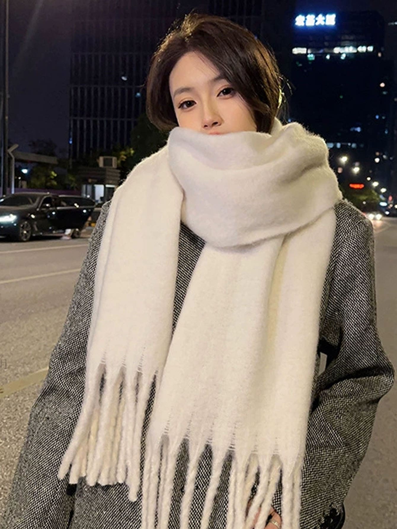1pc Solid Color Scarf - Image 5