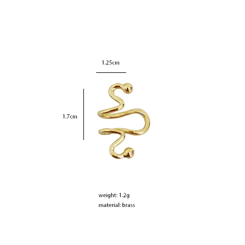 Single Fake Ear Clip Cuff Unique Tragus Piercing Earrings for Women Non Piercing Clip Earring Jewelry for Female - Image 4