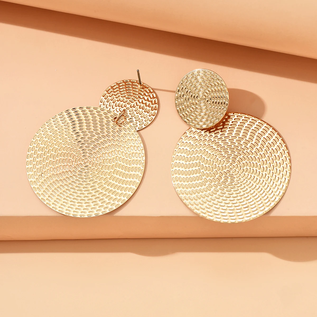 Aretes De Mujer Bohemia Trendy Geometric Metal Round Earrings For Women Fashion Wedding Jewelry - Image 2