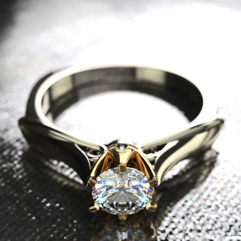 Pure 18K Gold Ring for Women Moissanite Rings with Natural Gemstones Luxur Jewelry Couples Women's Wedding Valentine's Day Gifts - Image 5