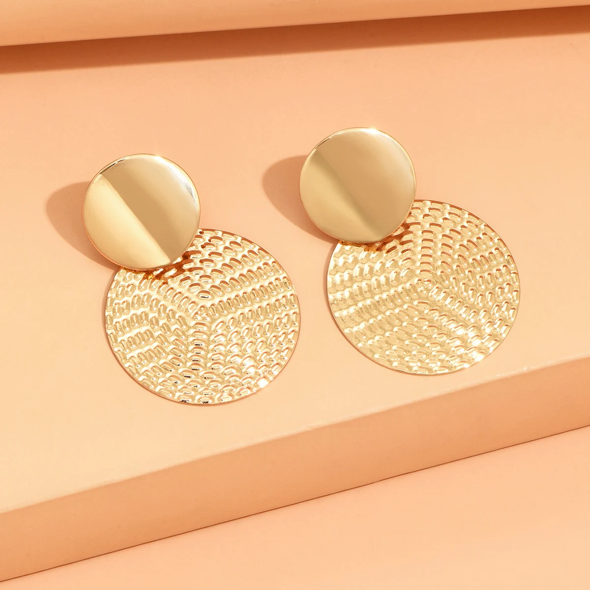 Aretes De Mujer Bohemia Trendy Geometric Metal Round Earrings For Women Fashion Wedding Jewelry - Image 4