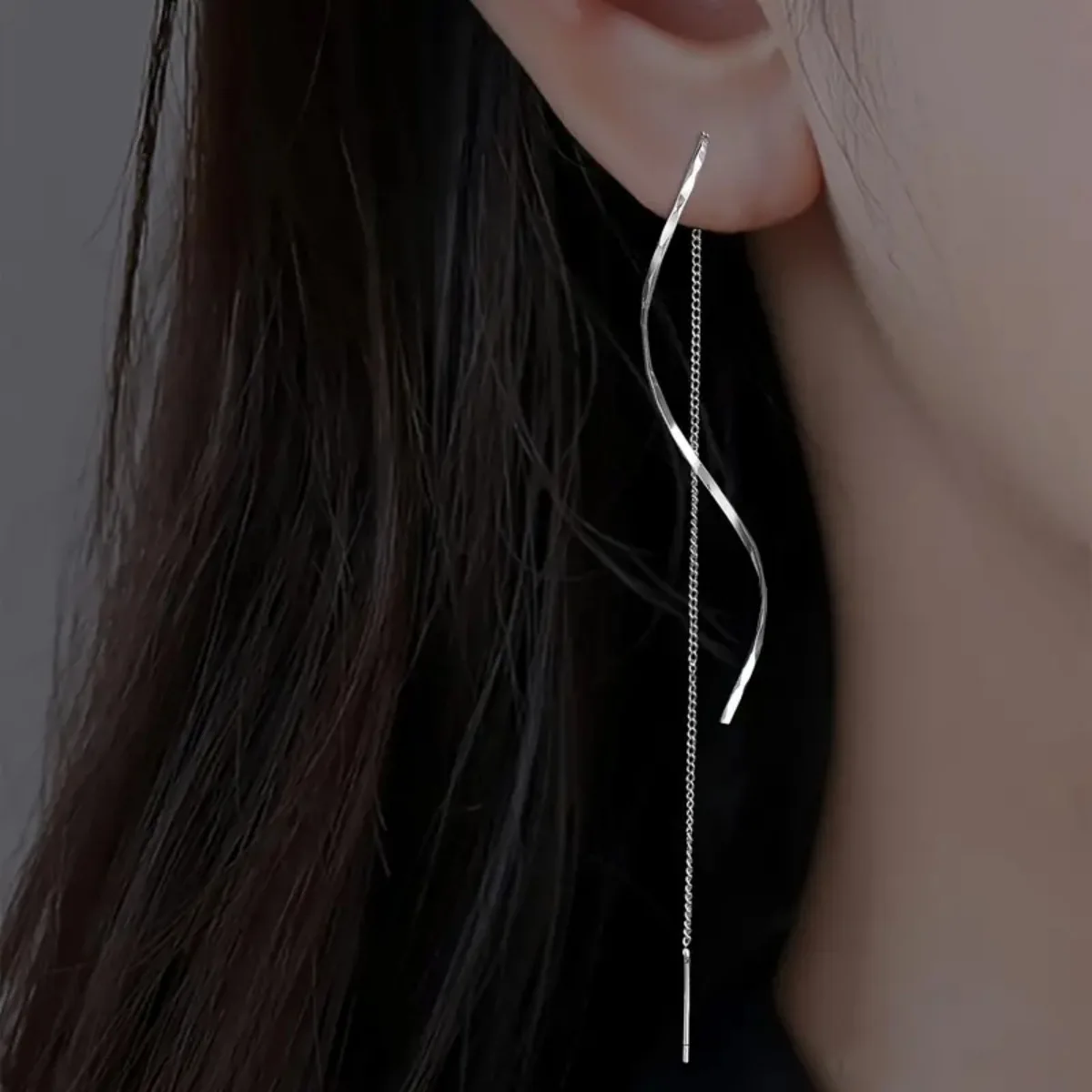 2PC Women's Fashion Simple Light Luxury Earrings Jewelry Accessories Suitable for Date, Party, Festival Gifts - Image 2
