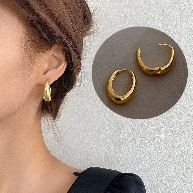 2023 Hot Sale Fashion Metal Drop Earrings for Woman Vintage Hoop Earring Trend Classic Party Wedding Pendant Jewelry Gift - Image 3