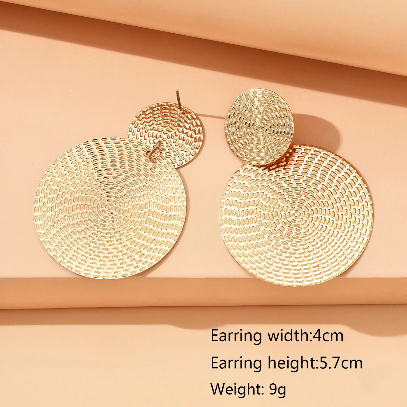 Aretes De Mujer Bohemia Trendy Geometric Metal Round Earrings For Women Fashion Wedding Jewelry - Image 6