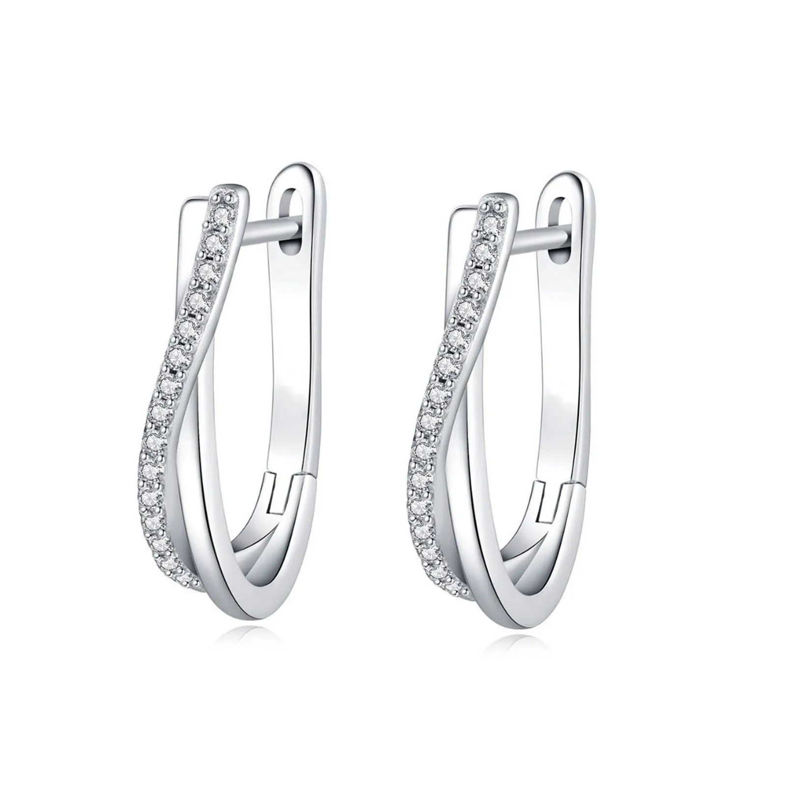 925 Silver Star Twisted Line Earrings Jewelry Versatile Hoop Earrings For Women Jewelry Fine Birthday Party Gifts - Image 5