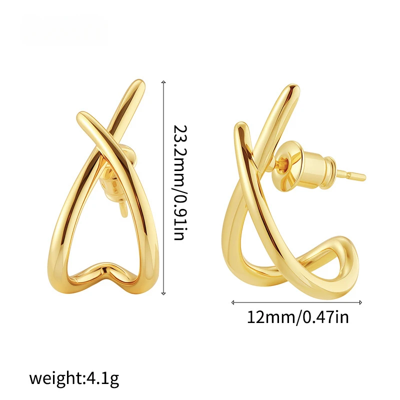 Stainless Steel Cross Stud Earrings for Women Girls Trendy Dainty Simple Minimalist Accessories Party Fashion Jewelry Gifts - Image 6