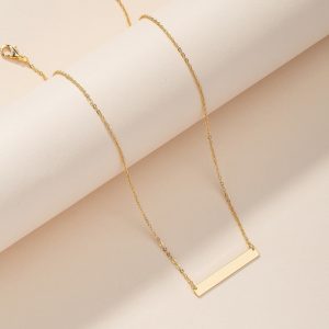 Rectangle Charm Necklace